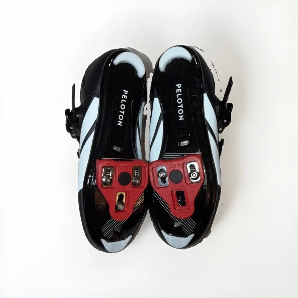 Peloton PL-SH-B-39 Cycling Shoes Womens 9/40 Black 3 Bolt Cleats Spin Indoor